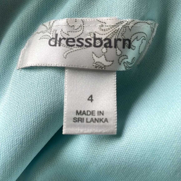 Navy & Seafoam Green Fitted Dress - Picture 6 of 6